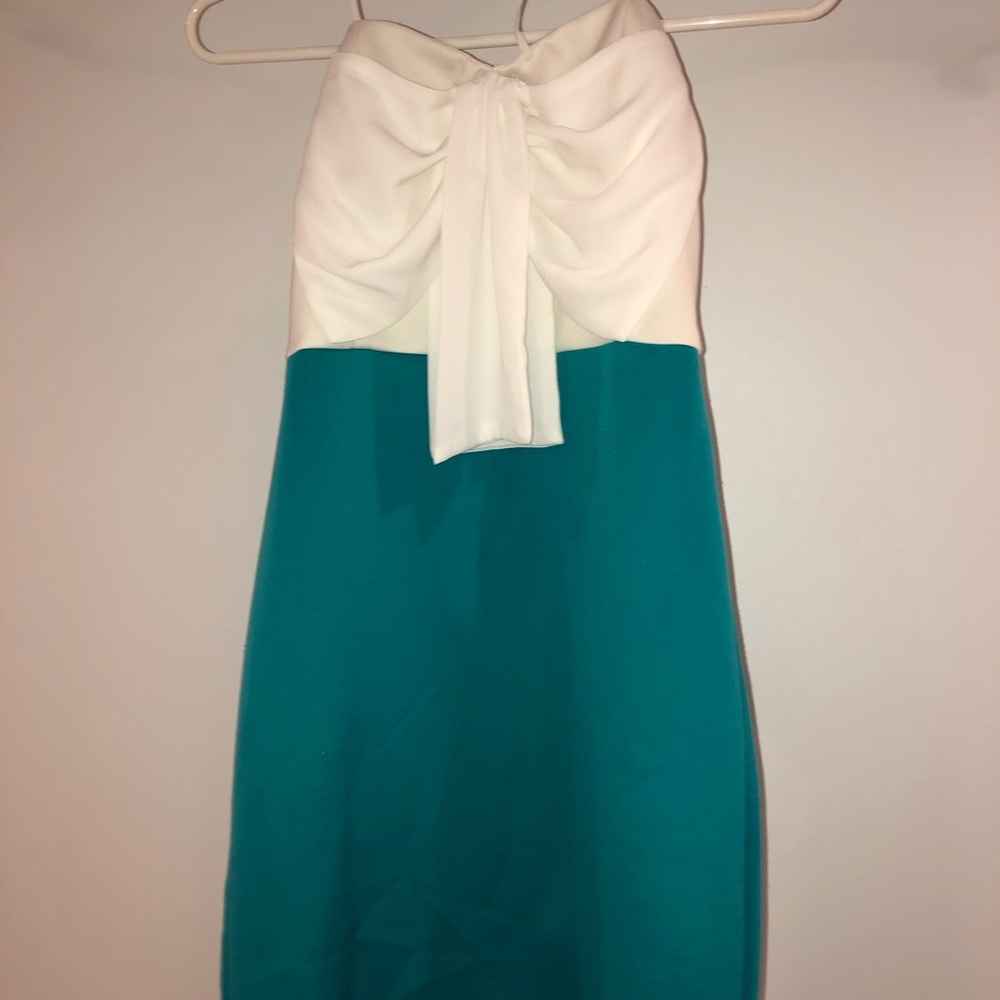Strapless Dress Blue/White
